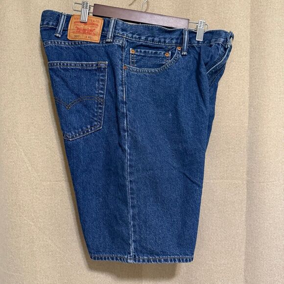 Levi’s Jean Shorts Men’s 40(Feels like 36) Blue Straight - Picture 2 of 7